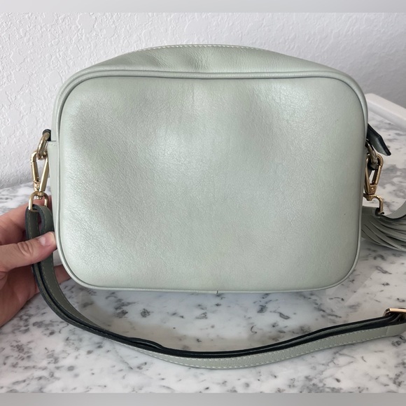 Valentino By Mario Valentino Mia Logo Leather Shoulder Bag in Mint Green - Picture 6 of 16
